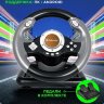 Руль игровой Defener Challenge Mini LE USB, 10 кн, эф.вибрации, 2 педали, 2 рычага оптом