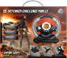Руль игровой Defener Challenge Mini LE USB, 10 кн, эф.вибрации, 2 педали, 2 рычага оптом