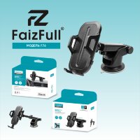 (МСК) Авто держатель FaizFull F76 зажимный на стекло R52749