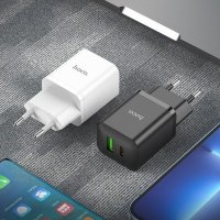 Зарядное устройство HOCO N28 Founder USB+Type-C, 3A, 20W, черный 6931474783509 (МСК)