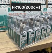 Кабель FaizFull FR160 USB-Type-C 6А 2м TPE White