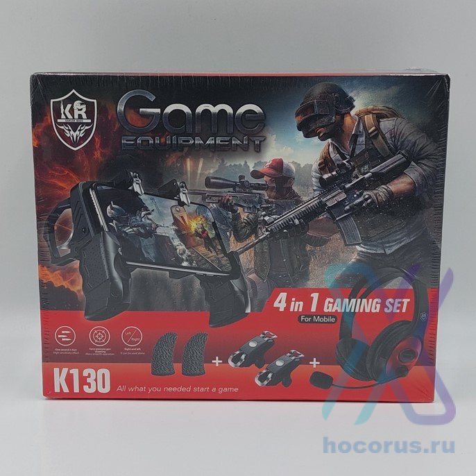 Игровой набор для телефона 4 в 1 Karler Bass k130 Black/Red оптом