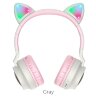 Беспроводные наушники HOCO W27 Cat ear, Bluetooth, 300 мАч, серый, TF, AUX 6931474718457 (МСК) оптом