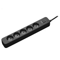 Фильтр сетевой Perfeo Power Stream 1.5 м Black 5 розетки
