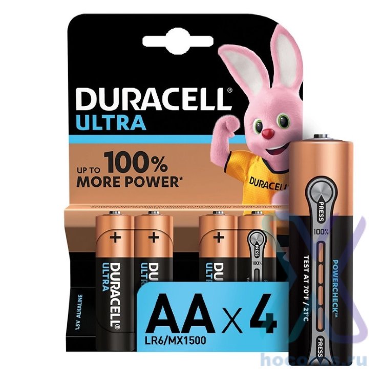 Элемент питания Duracell LR6 ULTRA POWER BL/4 оптом