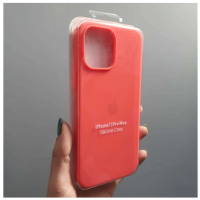 Silicone Case iPhone 13 персиковый Накладка силиконовая под оригинал "с логотипом" закрытая 00-00044730 (МСК)