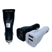 (МСК) АЗУ (Блок) без/уп Lider Mobile P2000 2.0A*2 2USB, длинное ЗУ, (белый) R50725