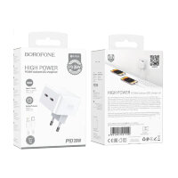 Зарядное устройство Borofone BA76A Source dual port PD35W(2C) charger(EU)