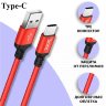Кабель USB HOCO X14 Times speed, USB - Type-C, 2А, 1 м, красный+черный 6957531062875 (МСК) оптом