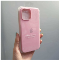 Silicone Case iPhone 13 розовый Накладка силиконовая под оригинал "с логотипом" закрытая 00-00044735 (МСК)