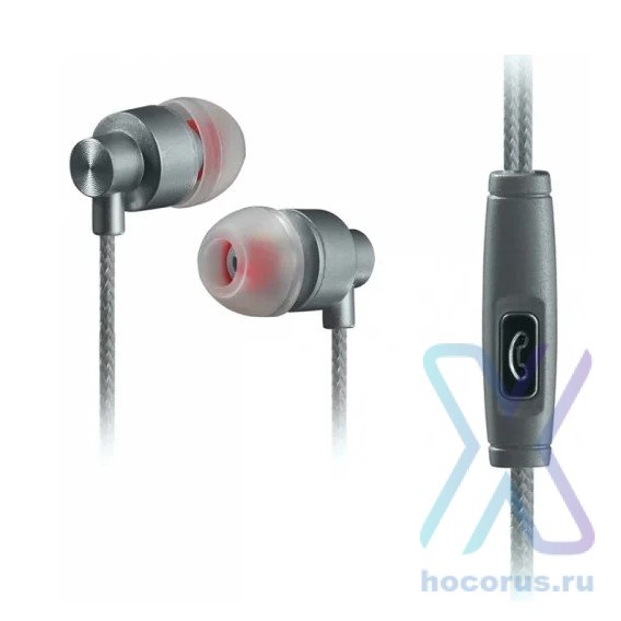 Наушники WALKER H700, микрофон, кнопка ответа, серые оптом