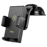 Универсальный держатель HOCO HW22 Precious wireless fast charging car holder Black