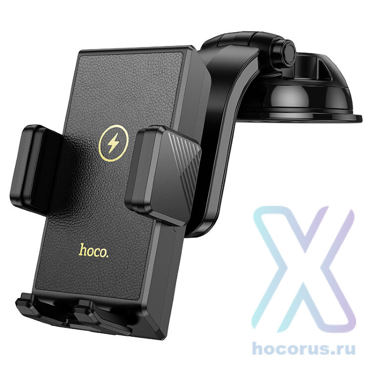 Универсальный держатель HOCO HW22 Precious wireless fast charging car holder Black оптом