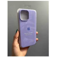 Silicone Case iPhone 13 светло-фиолетовый Накладка силиконовая под оригинал "с логотипом" закрытая 00-00043820 (МСК)
