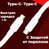 Кабель USB-C HOCO X84, Type-C - Type-C, 3A, 60W, 1 м, белый 6931474771032 (МСК) оптом