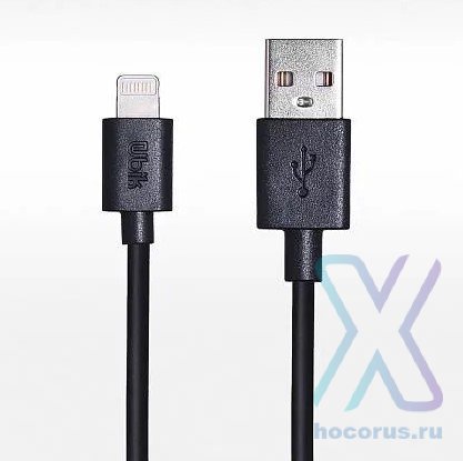 Кабель USB - lightning UBIK UL04AB 1m Black оптом