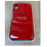Silicone Case iPhone XR красный Накладка силиконовая под оригинал "с логотипом" 00-00044639 (МСК) оптом