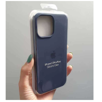 Silicone Case iPhone 13 темно-синий Накладка силиконовая под оригинал "с логотипом" закрытая 00-00043811 (МСК)