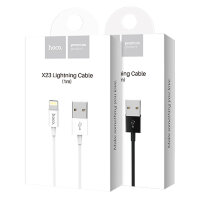 Кабель HOCO X23 USB-Lightning 2.1A 1м TPE Black