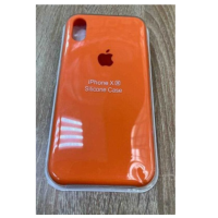Silicone Case iPhone XR морковный Накладка силиконовая под оригинал "с логотипом" 00-00048167 (МСК)