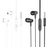 Проводные наушники BOROFONE BM69 Universal, Jack 3.5mm, 1.2 м, белый, контроллер с микрофоном 6974443384369 (МСК) оптом