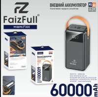 (МСК) Power Bank 60,000mAh FaizFull FL44 black 22,5W (PD) R53162