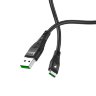 Кабель USB HOCO U53 4A Flash, USB - Type-C, 5А, 1.2 м, черный, 7-контактный, Oppo Original 5V/4A 6957531096344 (МСК) оптом
