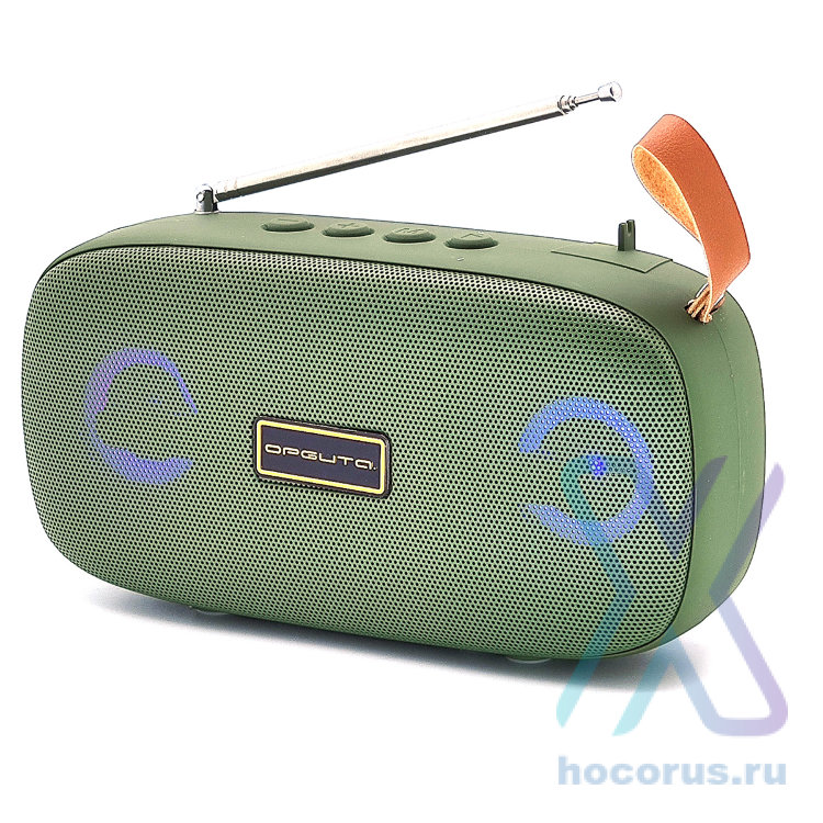 Портативная колонка  OT-SPB103 MP3,FM Bluetooth, микрофон Green оптом