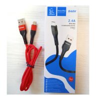 Кабель USB - microUSB VDENMENV (DENMEN) D60V (2.4 A)  Red