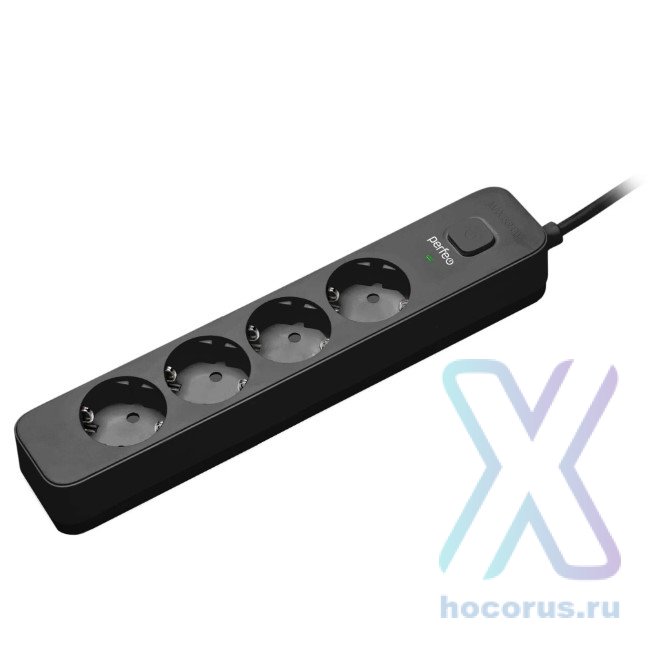 Фильтр сетевой Perfeo Power Stream 3 м Black 4 розетки оптом