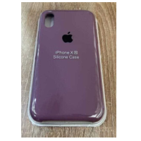 Silicone Case iPhone XR розовато-лиловый Накладка силиконовая под оригинал "с логотипом" 00-00049215 (МСК)