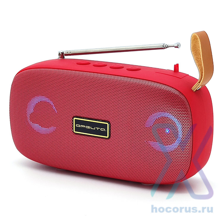 Портативная колонка  OT-SPB103 MP3,FM Bluetooth, микрофон Red оптом