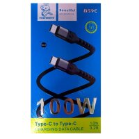 Кабель Type-C - Type-C VDENMENV (DENMEN) D59C 100W Black