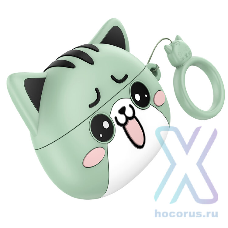 Беспроводные наушники HOCO EW48 True, Bluetooth, mint cat 6942007610001 (МСК) оптом