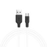Кабель USB HOCO X21 Silicone, USB - Type-C, 2А, 1 м, черный+белый 6957531071402 (МСК) оптом