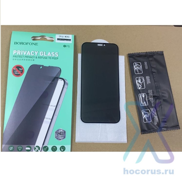 Защитное стекло Borofone BF5 iPhone 11 3D антишпион Black оптом