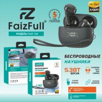 (МСК) Беспроводные наушники FaizFull  FAIZ 134 черный BT5.3 R53731