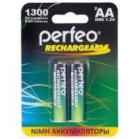 Аккумулятор Perfeo R06 1300 mAh BL/2