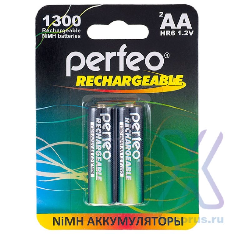 Аккумулятор Perfeo R06 1300 mAh BL/2 оптом