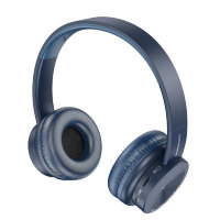 Полноразмерная bluetooth - гарнитура Borofone BO11 Blue (мятая упаковка)