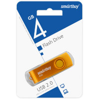 Флеш-накопитель 4 Gb SmartBuy Twist Yellow