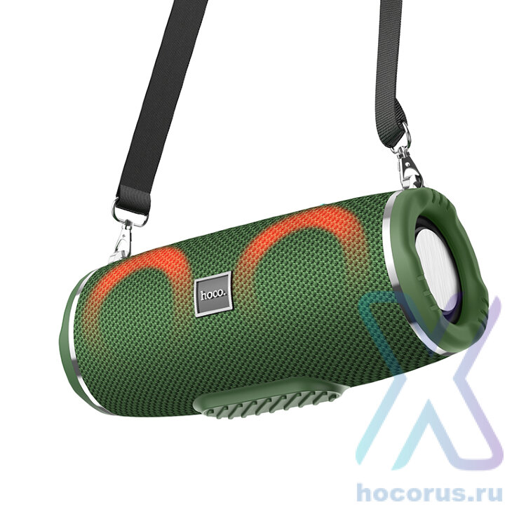 Беспроводная колонка HOCO HC12 Sports, Bluetooth, 1200 мАч, 5 Вт, темно-зеленый 6931474765826 (МСК) оптом