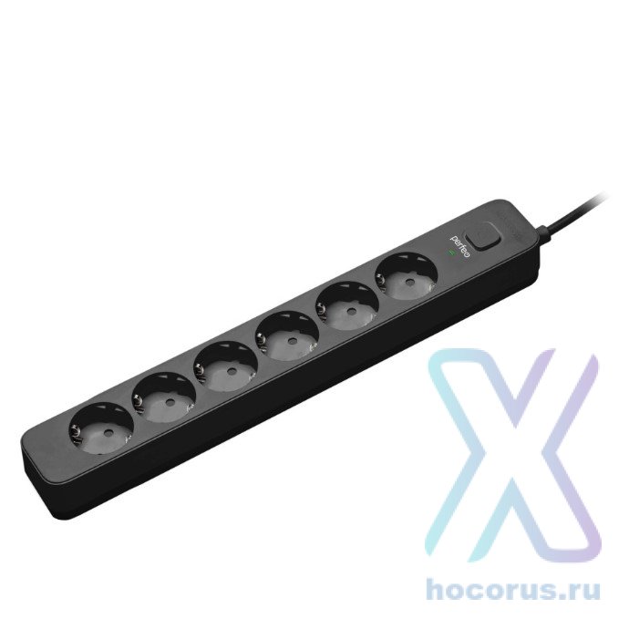 Фильтр сетевой Perfeo Power Stream 3 м Black 6 розетки оптом