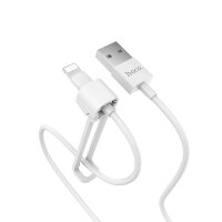 Кабель HOCO X31 USB-Lightning 2.1А 1м TPE White