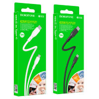 Кабель USB - Type-C BOROFONE BX66 1m силиконовый Black
