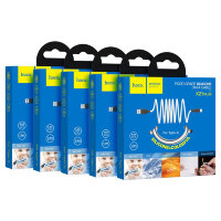 Кабель USB HOCO X21 Plus, USB - Type-C, 3A, 1 м, черный+оранжевый 6931474711953 (МСК)
