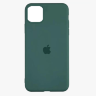 Silicone Case iPhone 11 Pro Max изумрудный Накладка силиконовая под оригинал "с логотипом" закрытая 00-00047250 (МСК) оптом