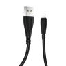 Кабель USB BOROFONE BX38 Cool, USB - Lightning, 2.4А, 1 м, черный 6931474721754 (МСК) оптом