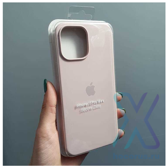 Silicone Case iPhone XR молочный Накладка силиконовая под оригинал "с логотипом" закрытая 00-00039745 (МСК) оптом