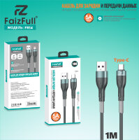(МСК) Кабель Type-C FaizFull FR14 5A c пружинкой R53311